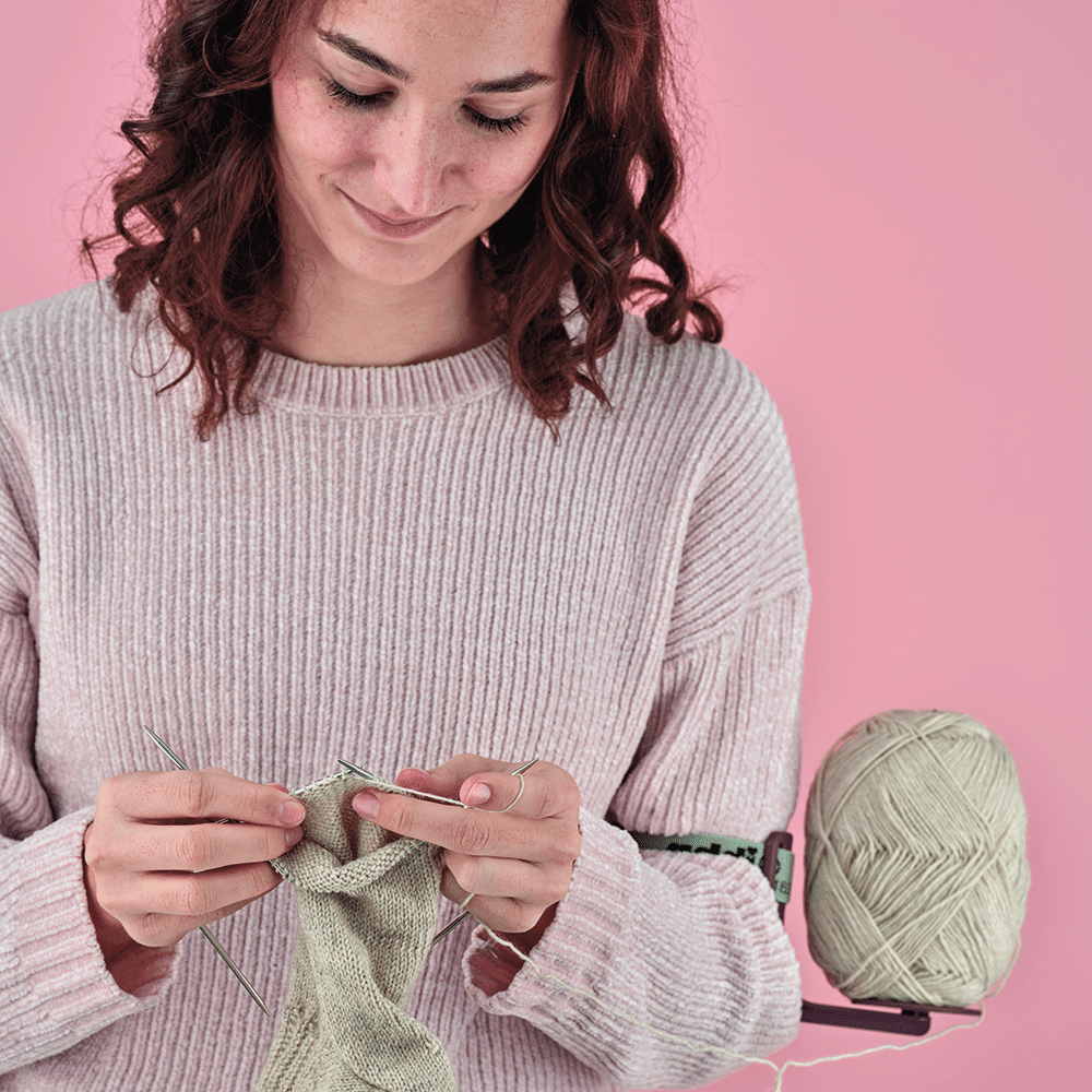 addiYarnArm Yarn Holder - Addi Green - The Little Yarn Store