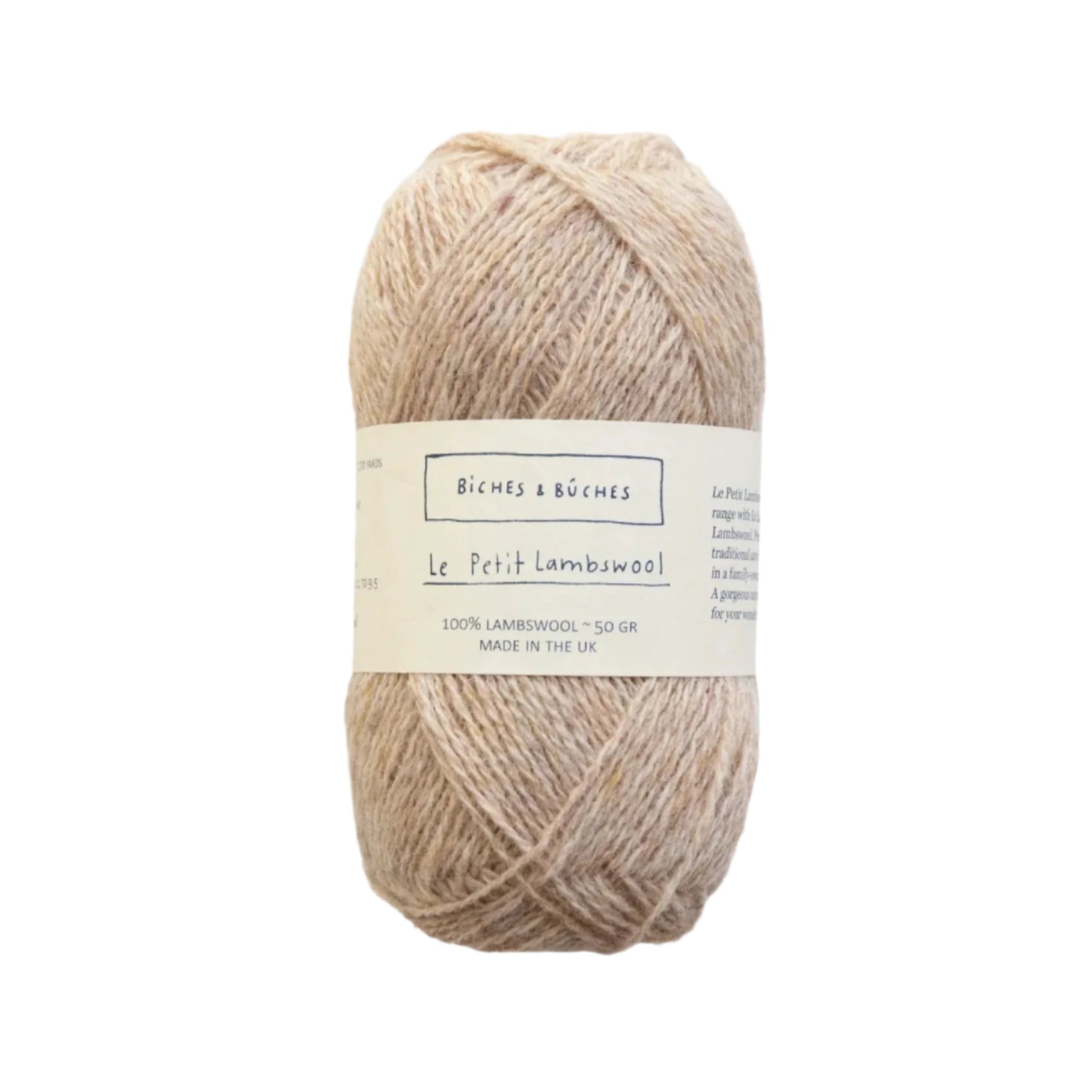 Biches &amp; Buches Le Petit Lambswool - Biches &amp; Buches Beige - The Little Yarn Store