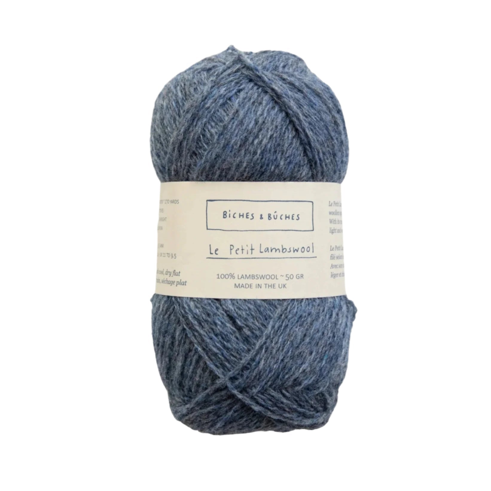 Biches &amp; Buches Le Petit Lambswool - Biches &amp; Buches Blue Grey - The Little Yarn Store