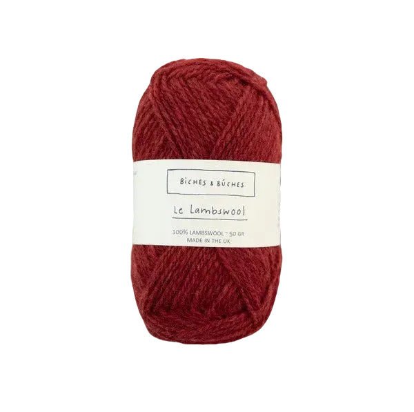 Biches &amp; Buches Le Petit Lambswool - Biches &amp; Buches Dark Red - The Little Yarn Store