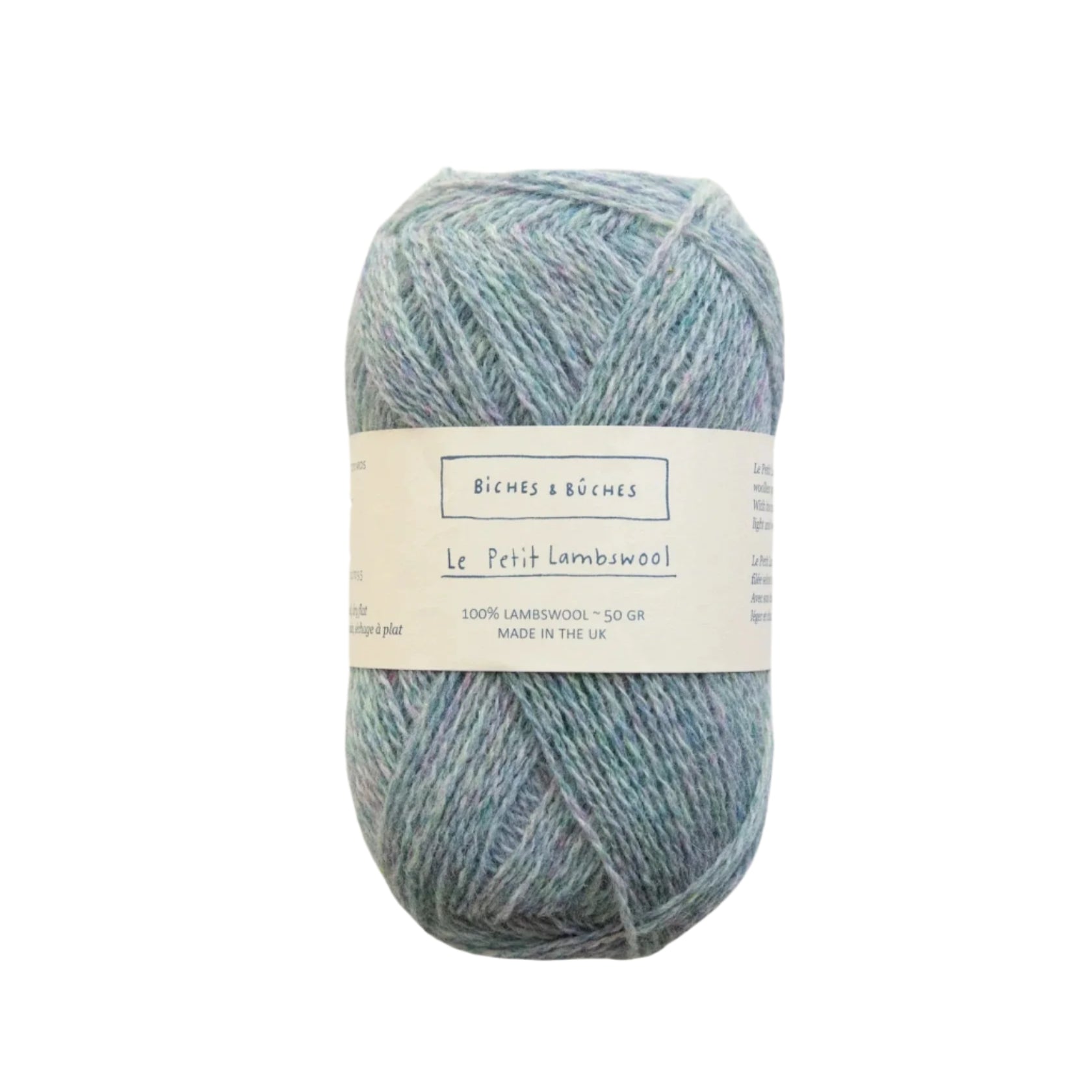 Biches &amp; Buches Le Petit Lambswool - Biches &amp; Buches Green Pink Turquoise - The Little Yarn Store