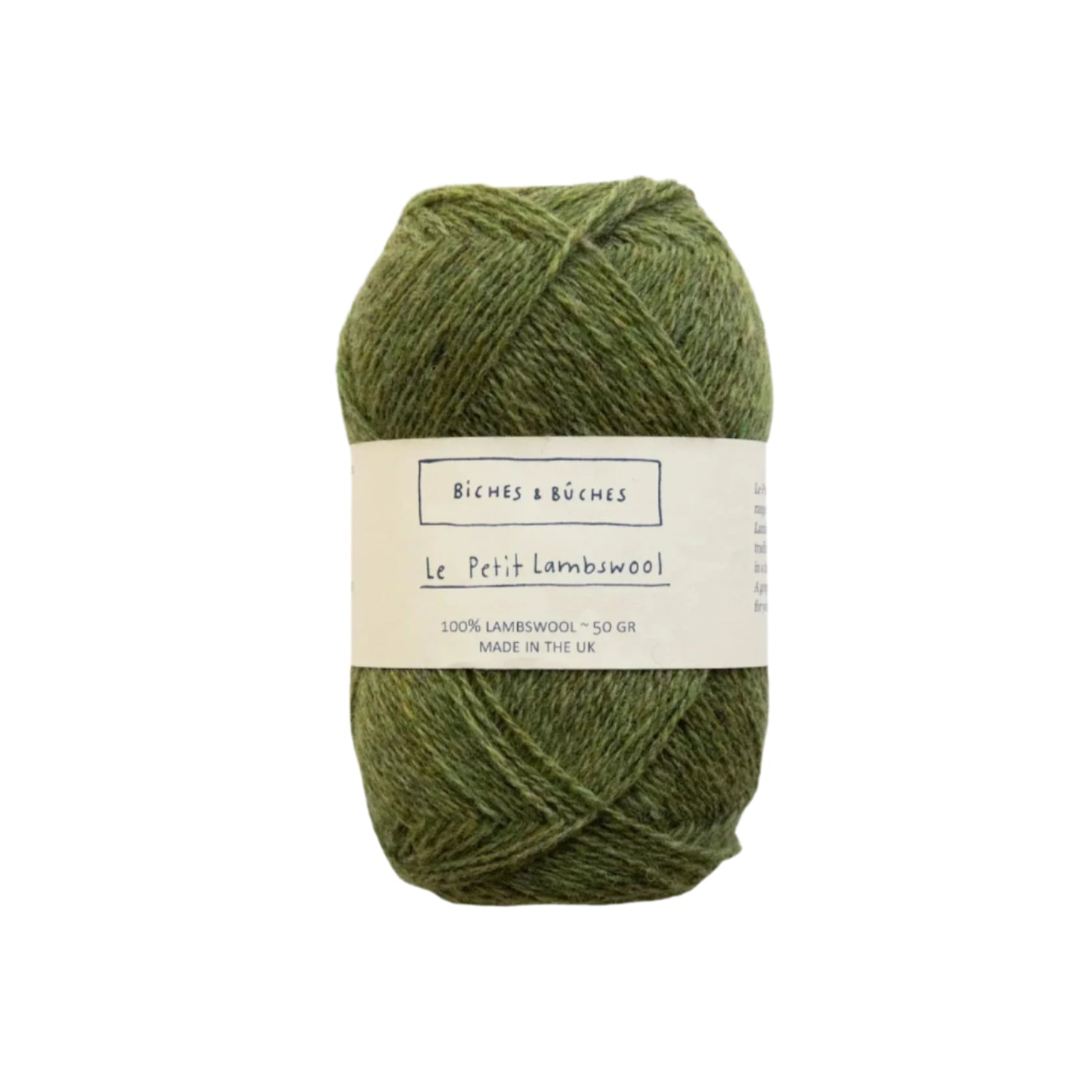 Biches &amp; Buches Le Petit Lambswool - Biches &amp; Buches Medium Green Grey - The Little Yarn Store