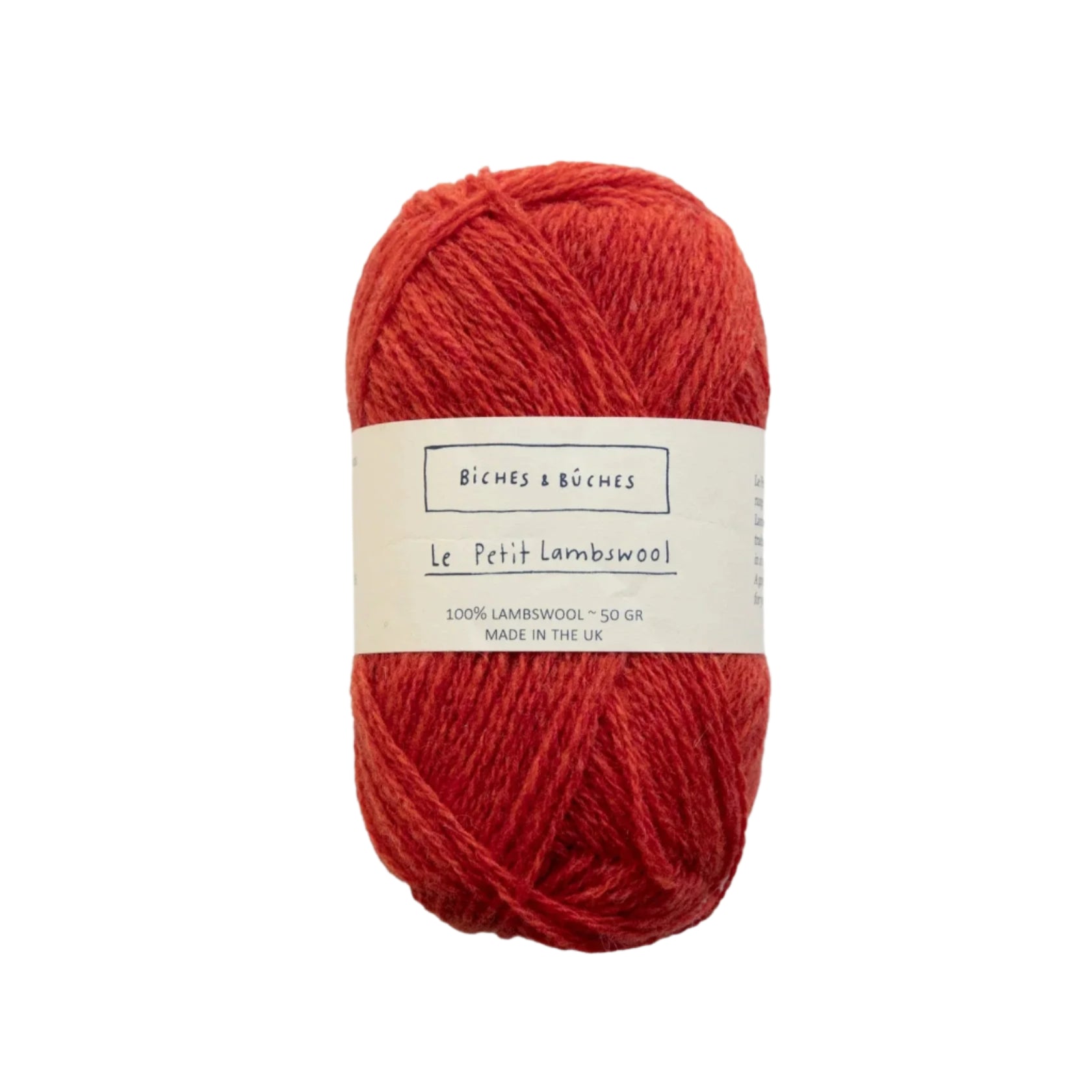 Biches &amp; Buches Le Petit Lambswool - Biches &amp; Buches Orange Red - The Little Yarn Store