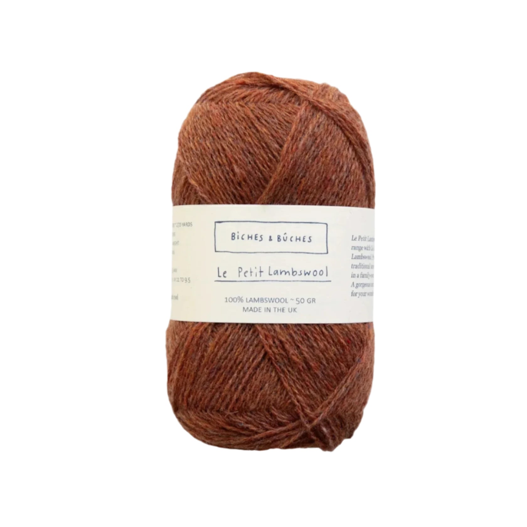 Biches &amp; Buches Le Petit Lambswool - Biches &amp; Buches Red Brown - The Little Yarn Store