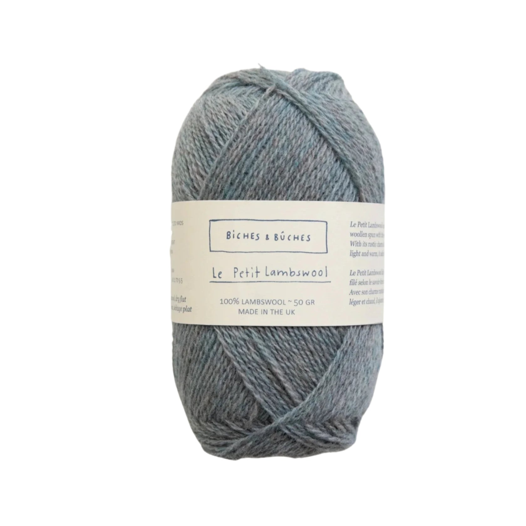 Biches &amp; Buches Le Petit Lambswool - Biches &amp; Buches Soft Blue Green - The Little Yarn Store