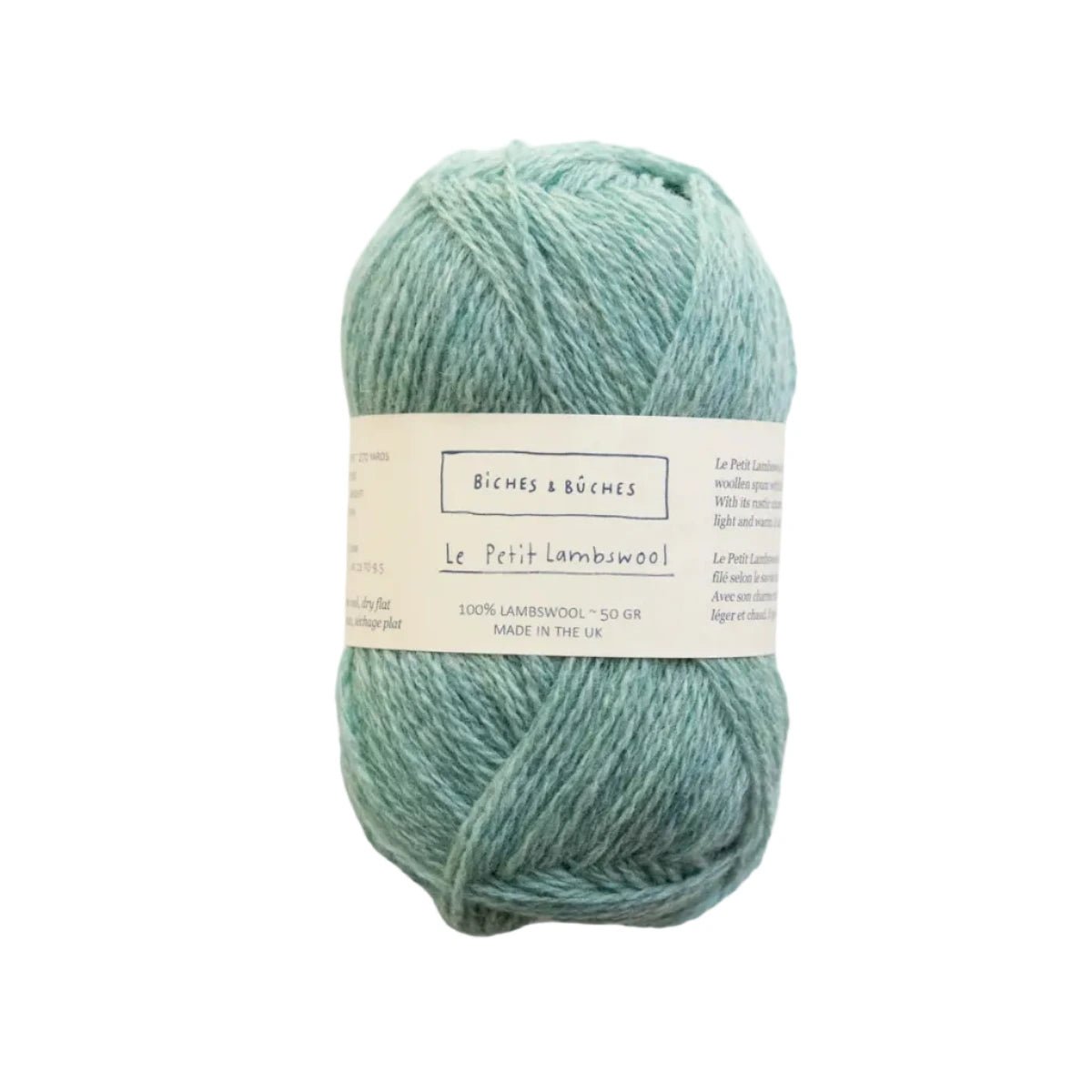 Biches &amp; Buches Le Petit Lambswool - Biches &amp; Buches Turquoise - The Little Yarn Store