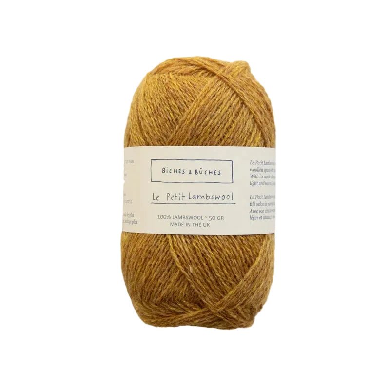 Biches &amp; Buches Le Petit Lambswool - Biches &amp; Buches Yellow Mustard - The Little Yarn Store