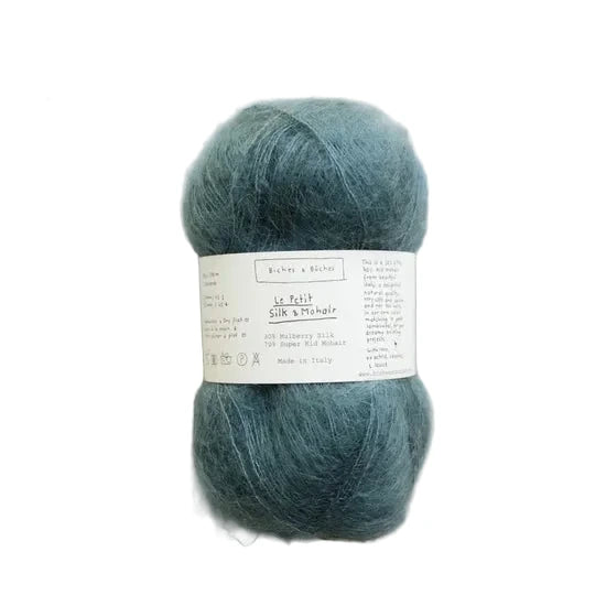 Biches &amp; Buches Le Petit Silk &amp; Mohair - Biches &amp; Buches Blue Green - The Little Yarn Store