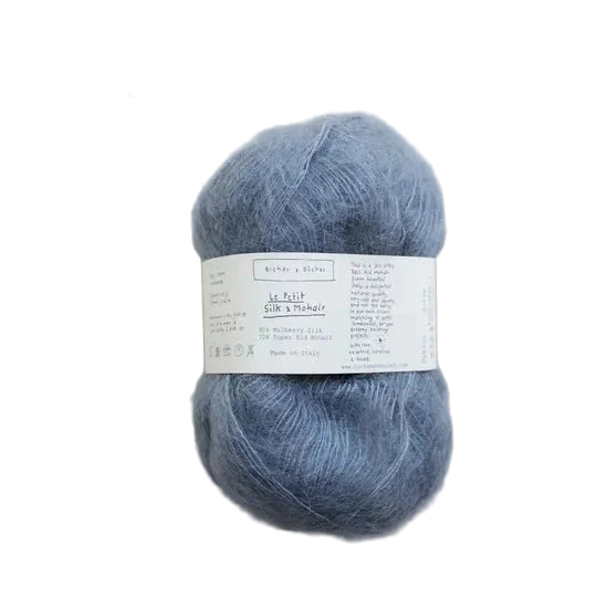 Biches &amp; Buches Le Petit Silk &amp; Mohair - Biches &amp; Buches Blue Grey - The Little Yarn Store