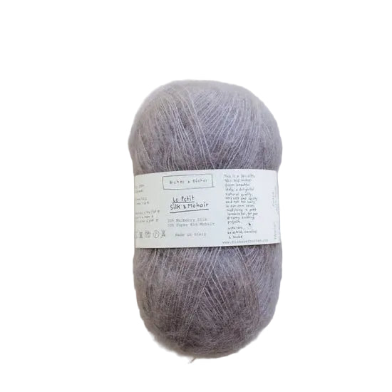 Biches &amp; Buches Le Petit Silk &amp; Mohair - Biches &amp; Buches Dark Rose Grey - The Little Yarn Store