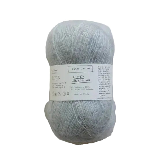 Biches &amp; Buches Le Petit Silk &amp; Mohair - Biches &amp; Buches Light Grey - The Little Yarn Store