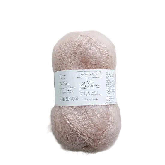 Biches &amp; Buches Le Petit Silk &amp; Mohair - Biches &amp; Buches Light Peach - The Little Yarn Store