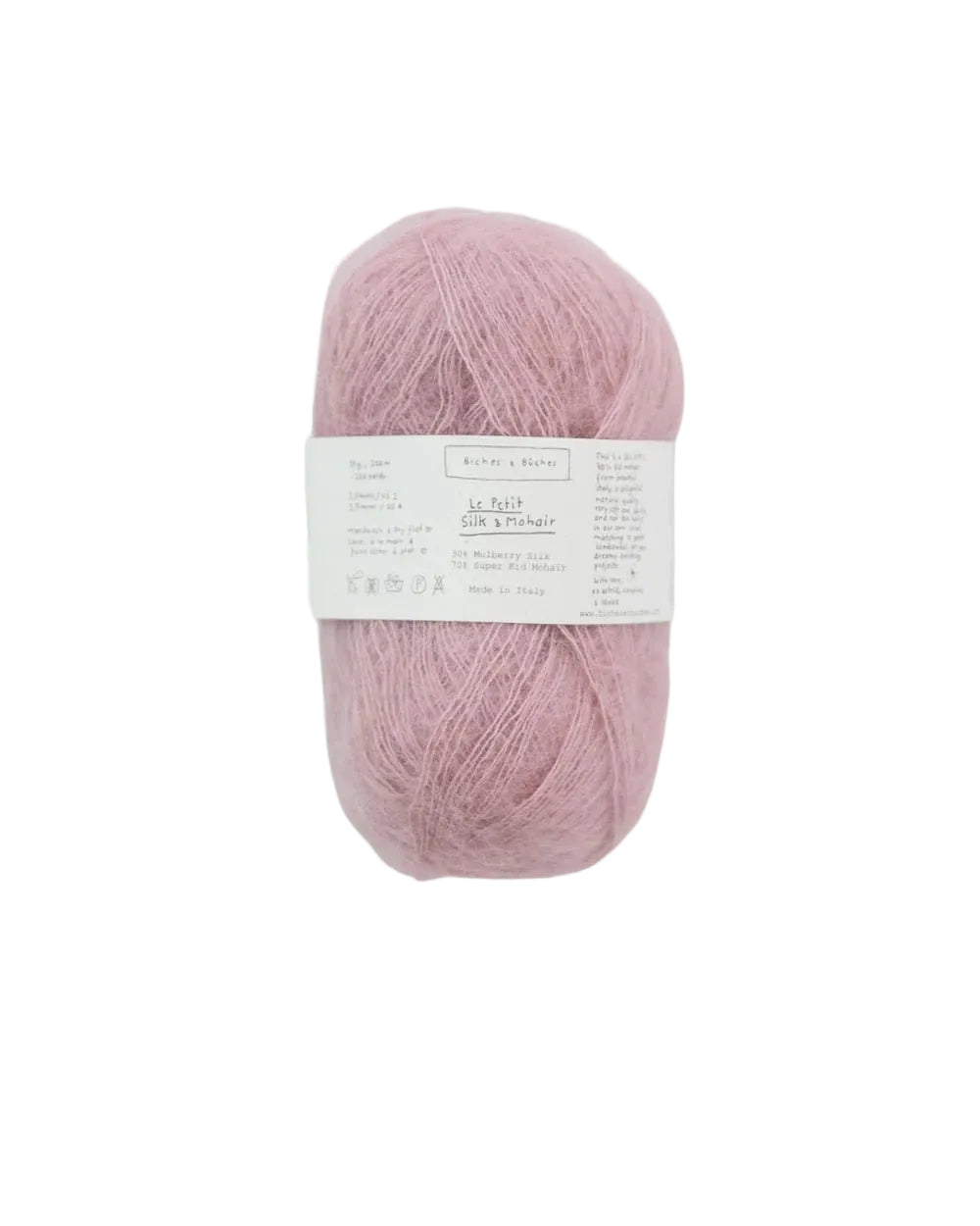 Biches &amp; Buches Le Petit Silk &amp; Mohair - Biches &amp; Buches Light Pink - The Little Yarn Store