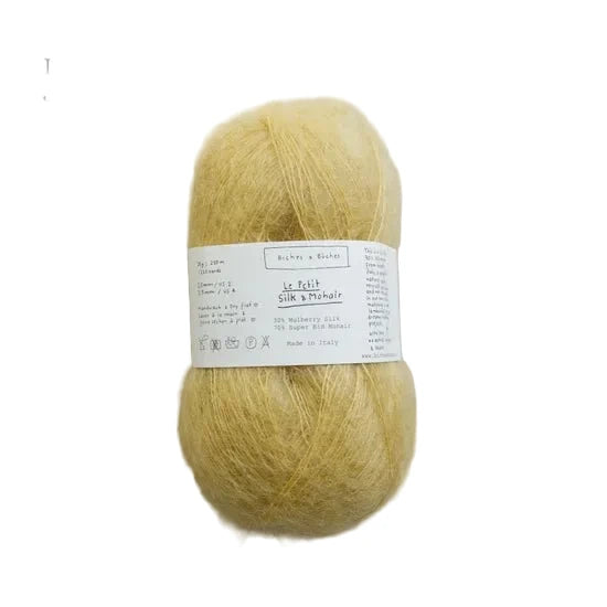 Biches &amp; Buches Le Petit Silk &amp; Mohair - Biches &amp; Buches Light Yellow - The Little Yarn Store