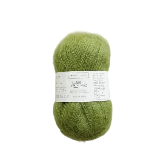 Biches &amp; Buches Le Petit Silk &amp; Mohair - Biches &amp; Buches Medium Green Grey - The Little Yarn Store