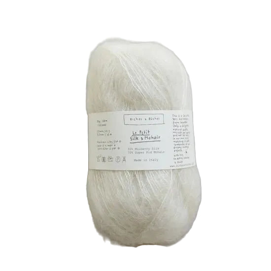 Biches &amp; Buches Le Petit Silk &amp; Mohair - Biches &amp; Buches Off-white - The Little Yarn Store