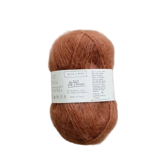 Biches &amp; Buches Le Petit Silk &amp; Mohair - Biches &amp; Buches Red Brown - The Little Yarn Store
