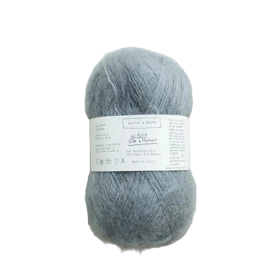 Biches &amp; Buches Le Petit Silk &amp; Mohair - Biches &amp; Buches Soft Blue Green - The Little Yarn Store