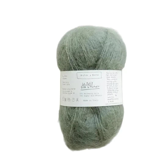 Biches &amp; Buches Le Petit Silk &amp; Mohair - Biches &amp; Buches Soft Green - The Little Yarn Store