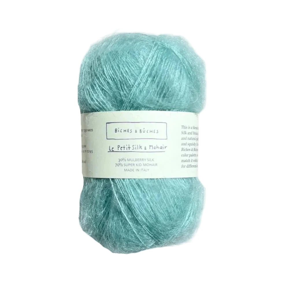 Biches &amp; Buches Le Petit Silk &amp; Mohair - Biches &amp; Buches Turquoise - The Little Yarn Store