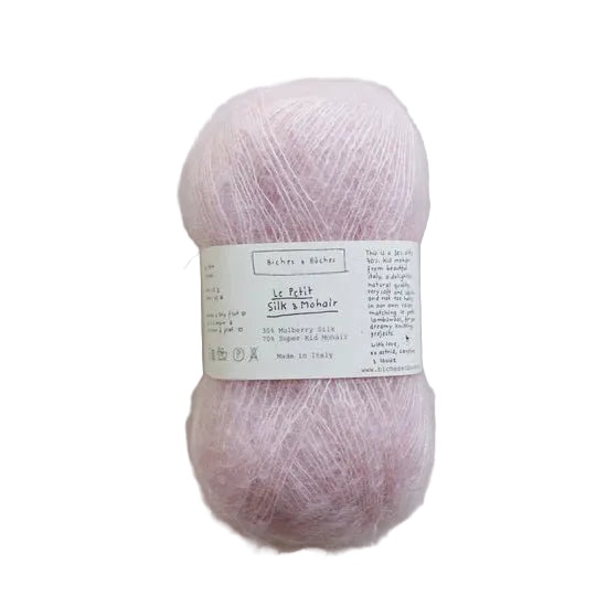 Biches &amp; Buches Le Petit Silk &amp; Mohair - Biches &amp; Buches Very Light Pink - The Little Yarn Store