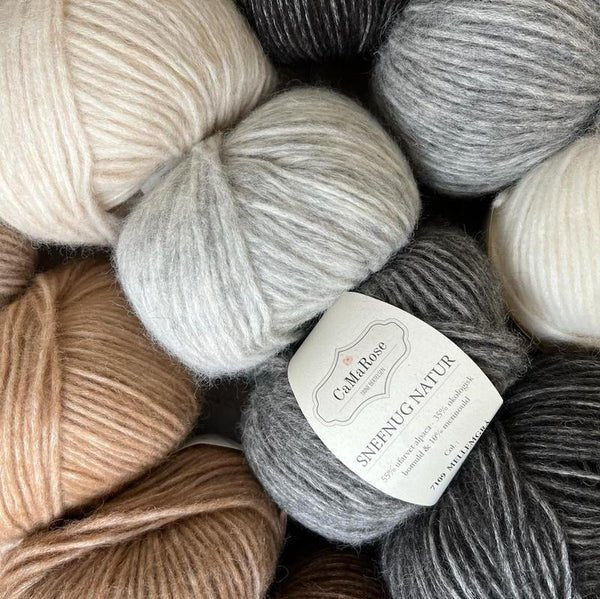 CaMaRose Snefnug Natur - CaMaRose 7111 Hvid - The Little Yarn Store