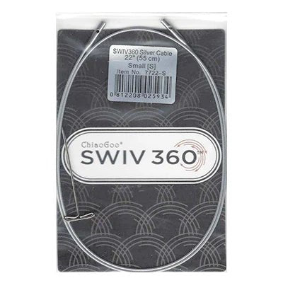 ChiaoGoo SWIV360 Silver Cables - ChiaoGoo 5 cm - The Little Yarn Store