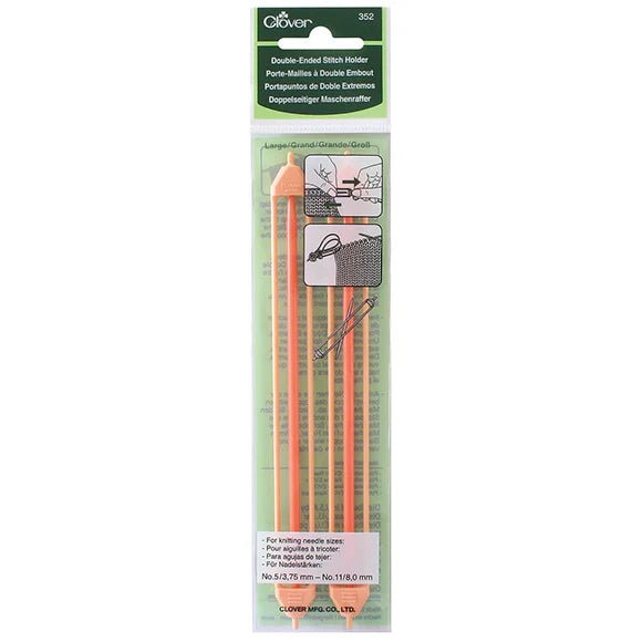 Clover Double Ended Stitch Holders - Clover Large - The Little Yarn Store
