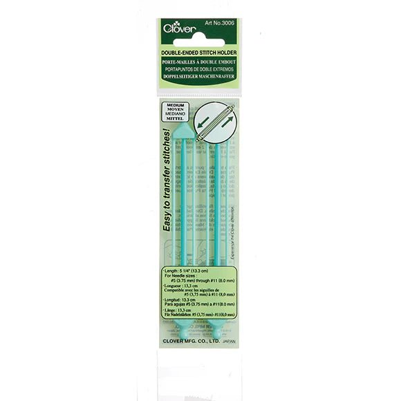 Clover Double Ended Stitch Holders - Clover Medium - The Little Yarn Store