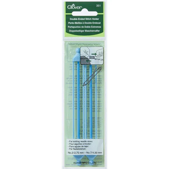 Clover Double Ended Stitch Holders - Clover Small - The Little Yarn Store
