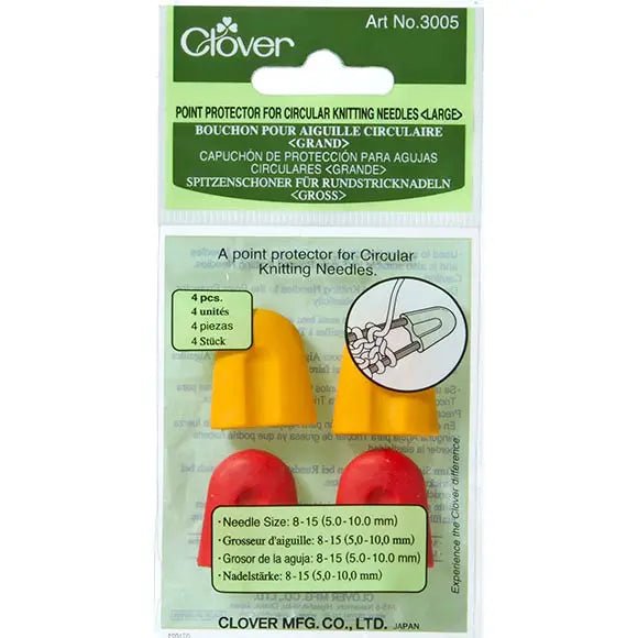 Clover Point Protectors for Circular Needles - Clover Large - The Little Yarn Store