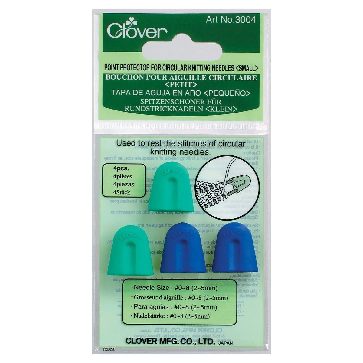 Clover Point Protectors for Circular Needles - Clover Small - The Little Yarn Store
