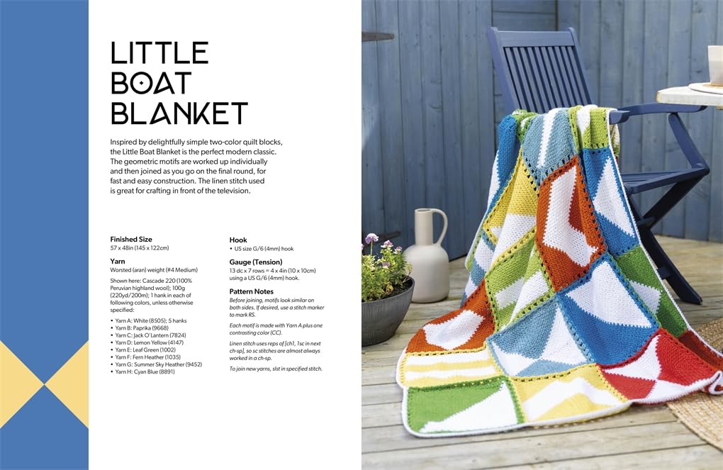Crochet Modular Blankets: 18 Mixed Motif Designs That Play with Shape and Scale - Rachele Carmona - The Little Yarn Store