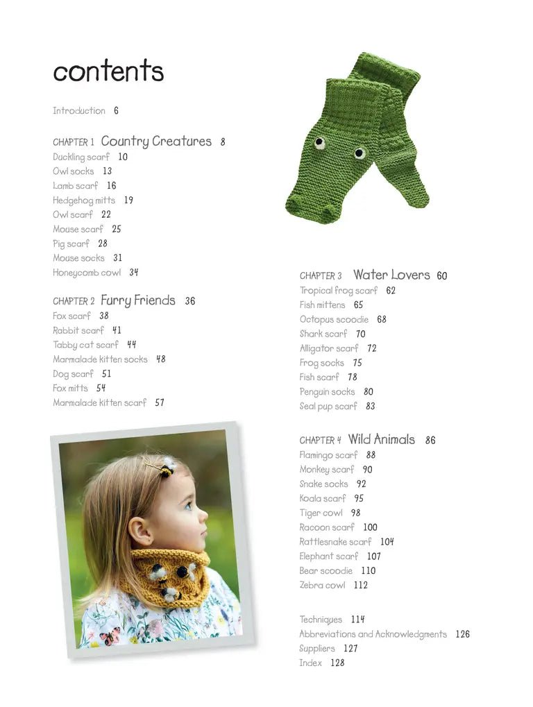 Cute Knitted Animal Scarves, Socks, and More - Fiona Goble - The Little Yarn Store