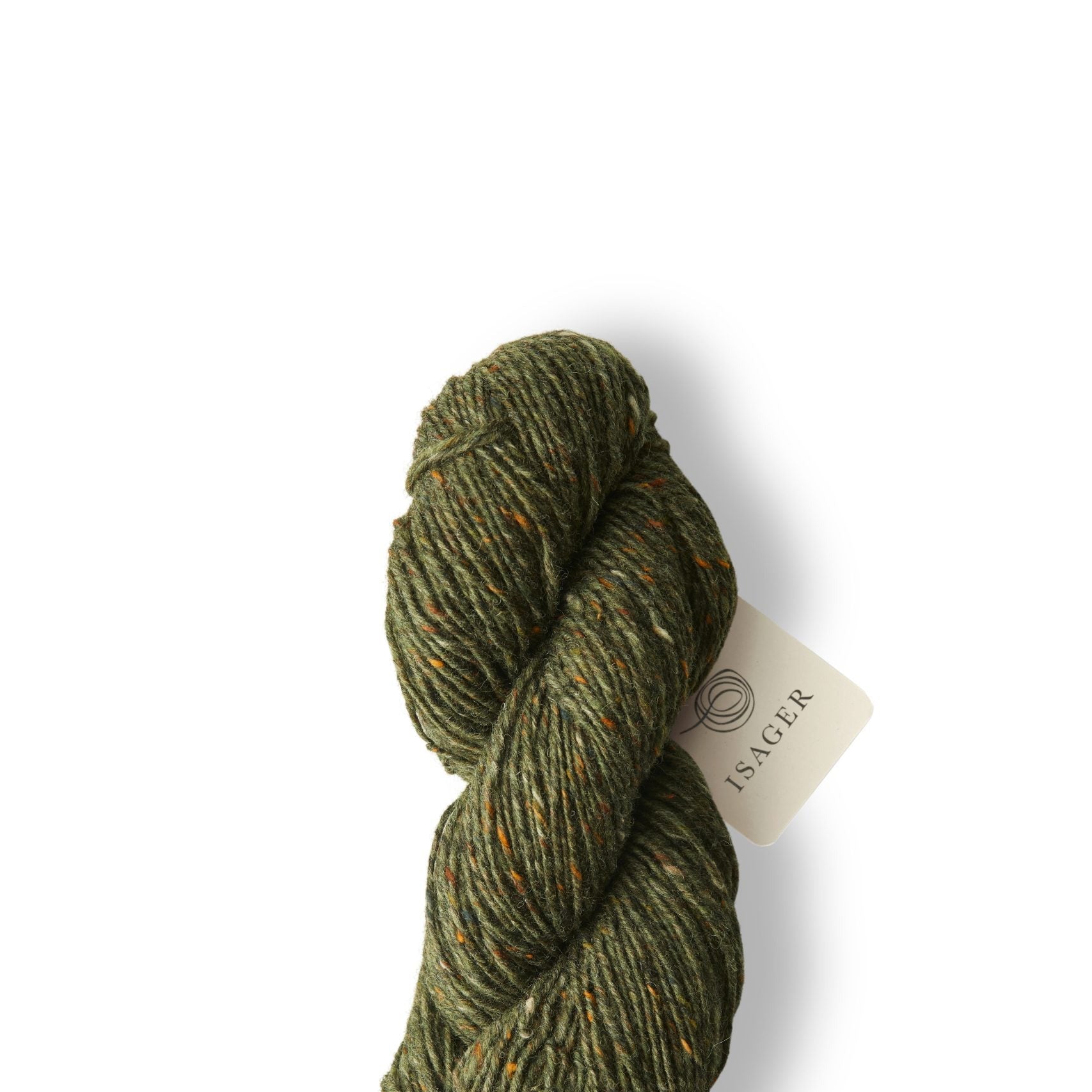Isager Aran Tweed - Isager Green - The Little Yarn Store
