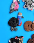 Jo Joz Art Studio Australian Animal Stitch Markers - Jo Joz Art Studio - Cassowary - The Little Yarn Store