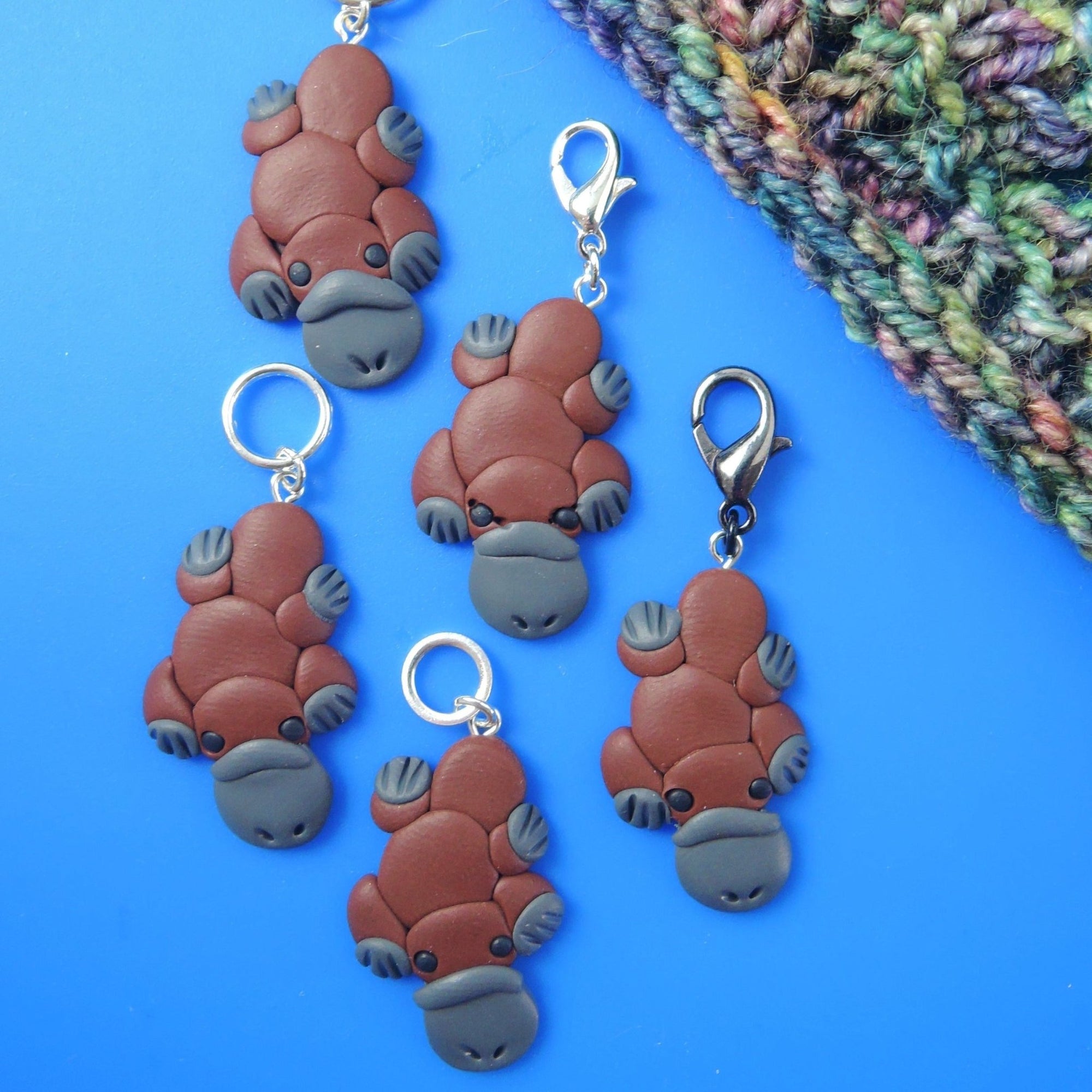 Jo Joz Art Studio Australian Animal Stitch Markers - Jo Joz Art Studio - Platypus - The Little Yarn Store