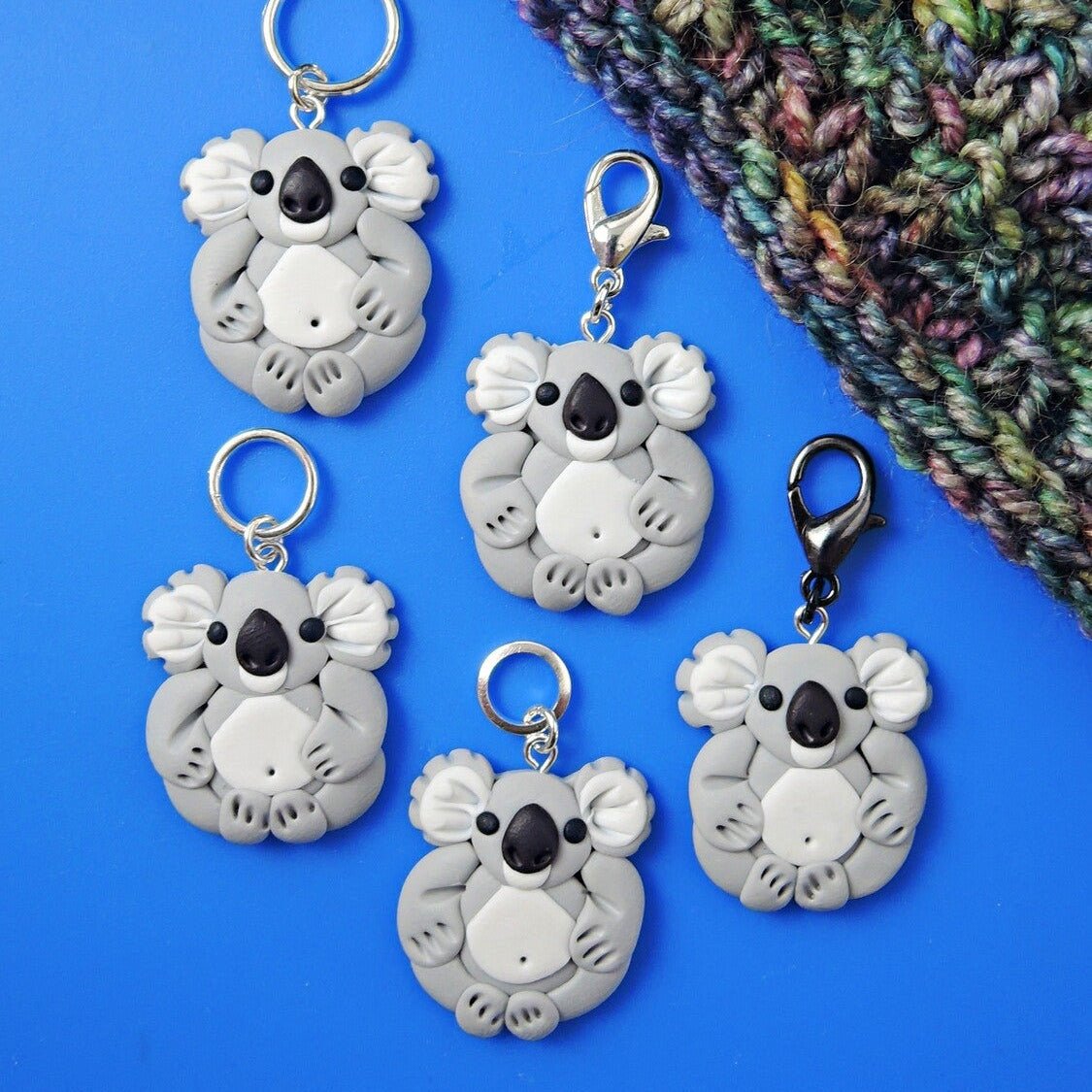 Jo Joz Art Studio Australian Animal Stitch Markers - Jo Joz Art Studio - Sitting Koala - The Little Yarn Store