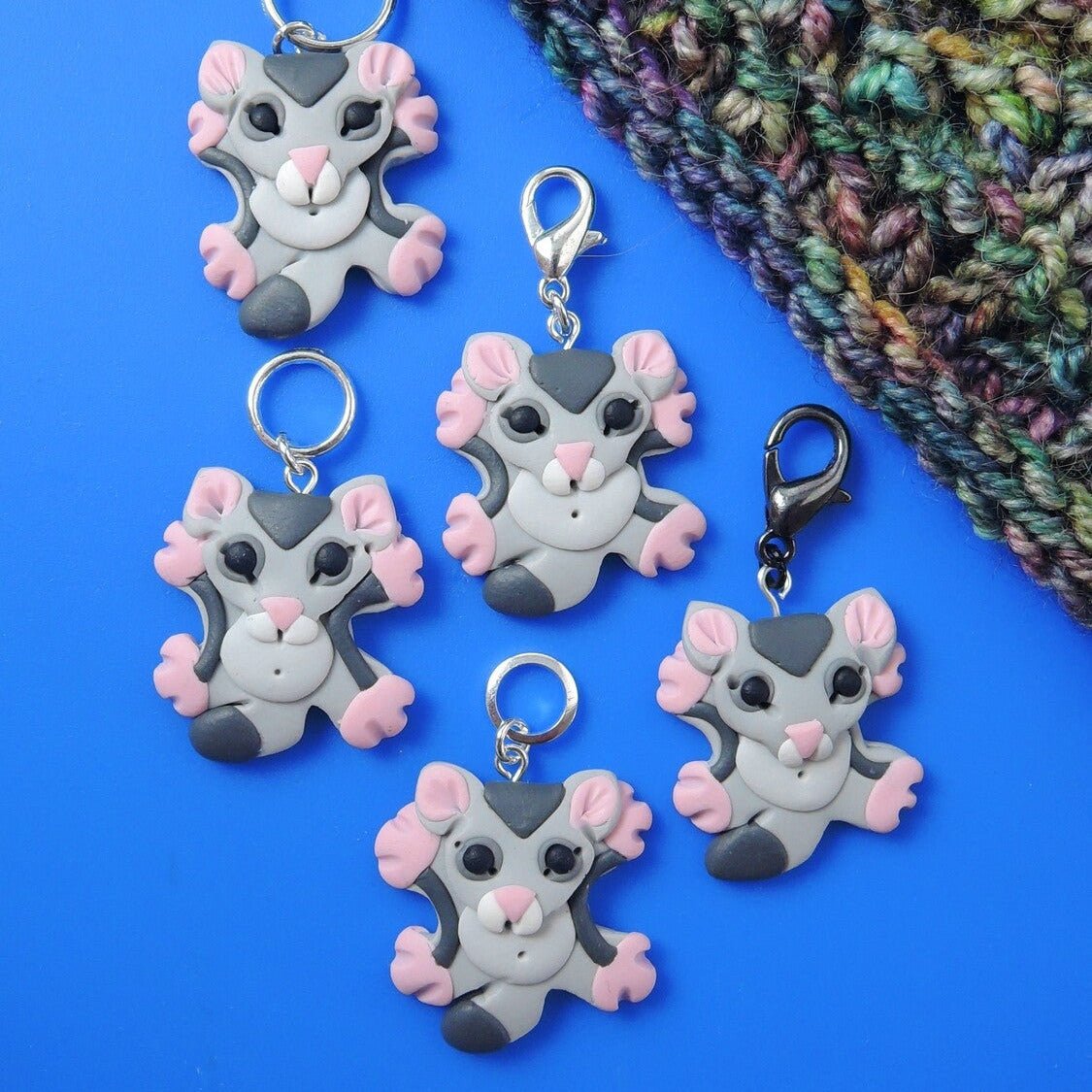 Jo Joz Art Studio Australian Animal Stitch Markers - Jo Joz Art Studio - Sugar Glider - The Little Yarn Store