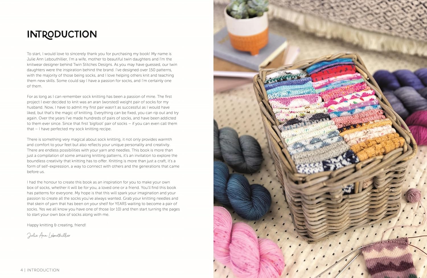 Knit a Box of Socks: 24 Sock Knitting Patterns for Your Dream Box of Socks - Julie Anne Lebouthillier - The Little Yarn Store