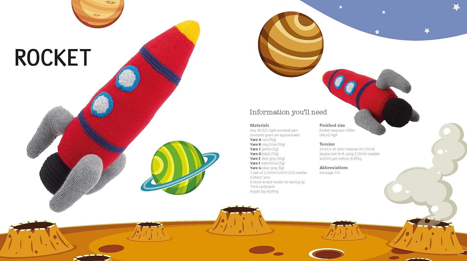 Knitted Space: A Collection of Galactic Toys to Knit - Sarah Keen - The Little Yarn Store