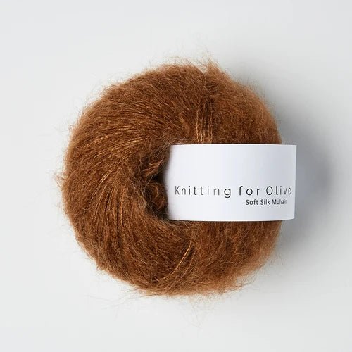 Knitting for Olive Soft Silk Mohair - Knitting for Olive Dark Cognac - The Little Yarn Store