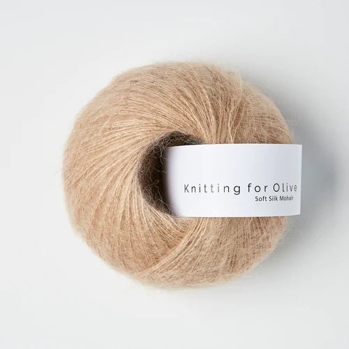 Knitting for Olive Soft Silk Mohair - Knitting for Olive Mushroom Rose - The Little Yarn Store