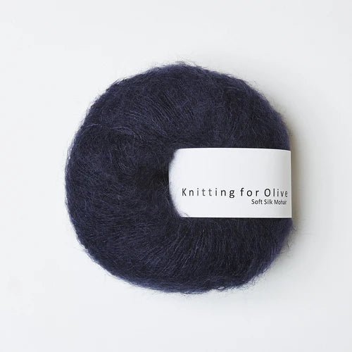 Knitting for Olive Soft Silk Mohair - Knitting for Olive Navy Blue - The Little Yarn Store