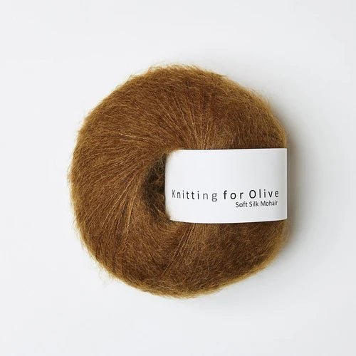 Knitting for Olive Soft Silk Mohair - Knitting for Olive Ocher Brown - The Little Yarn Store