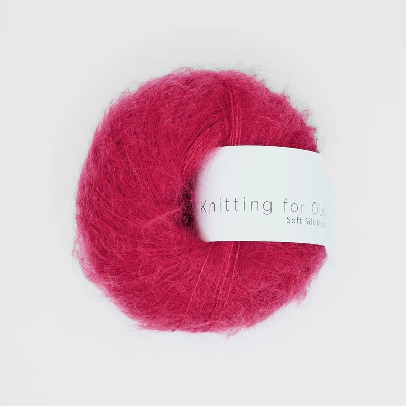 Knitting for Olive Soft Silk Mohair - Knitting for Olive Raspberry Red - The Little Yarn Store