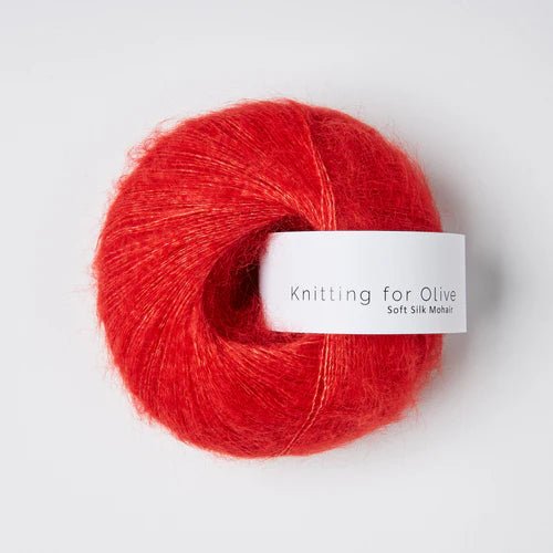 Knitting for Olive Soft Silk Mohair - Knitting for Olive Red Currant - The Little Yarn Store