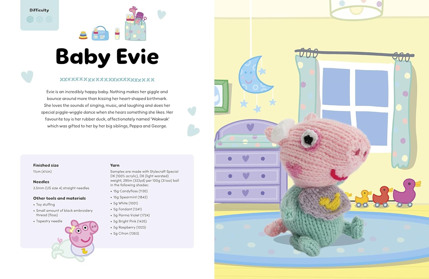Knitting Peppa Pig - Cilla Webb - The Little Yarn Store