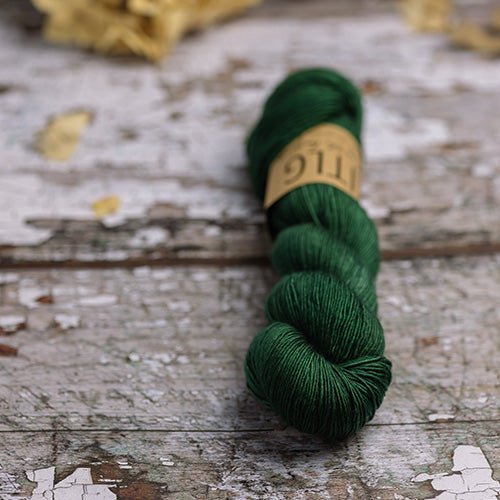Life in the Long Grass Moon Sock - Life in the Long Grass Wolf Green - The Little Yarn Store