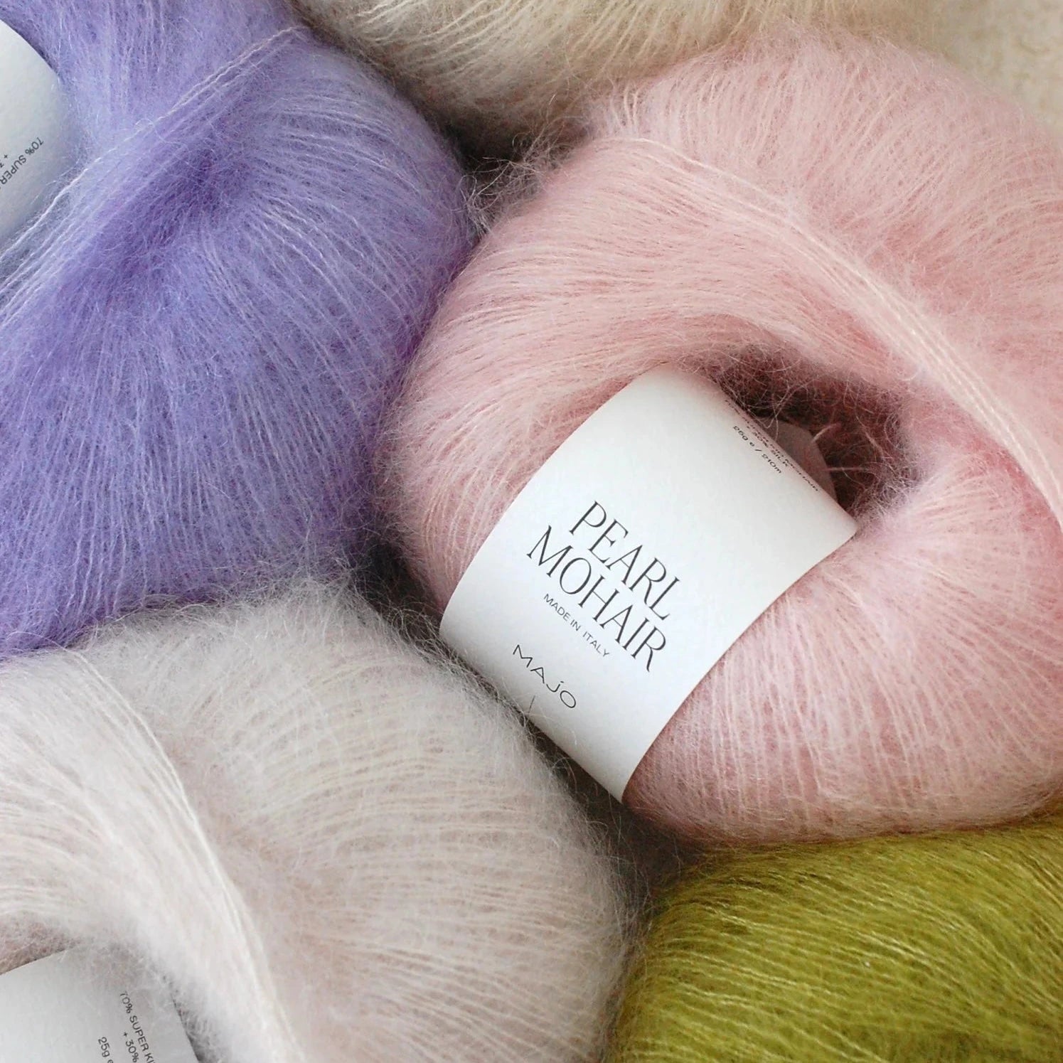 MAJO GARN Pearl Mohair - Majo Garn Wine - The Little Yarn Store